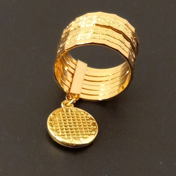 LAST ONE Virgen Guadalupe Semanario Woman Ring Gold Layered/ Oro Laminado NWOT - Picture 9 of 10